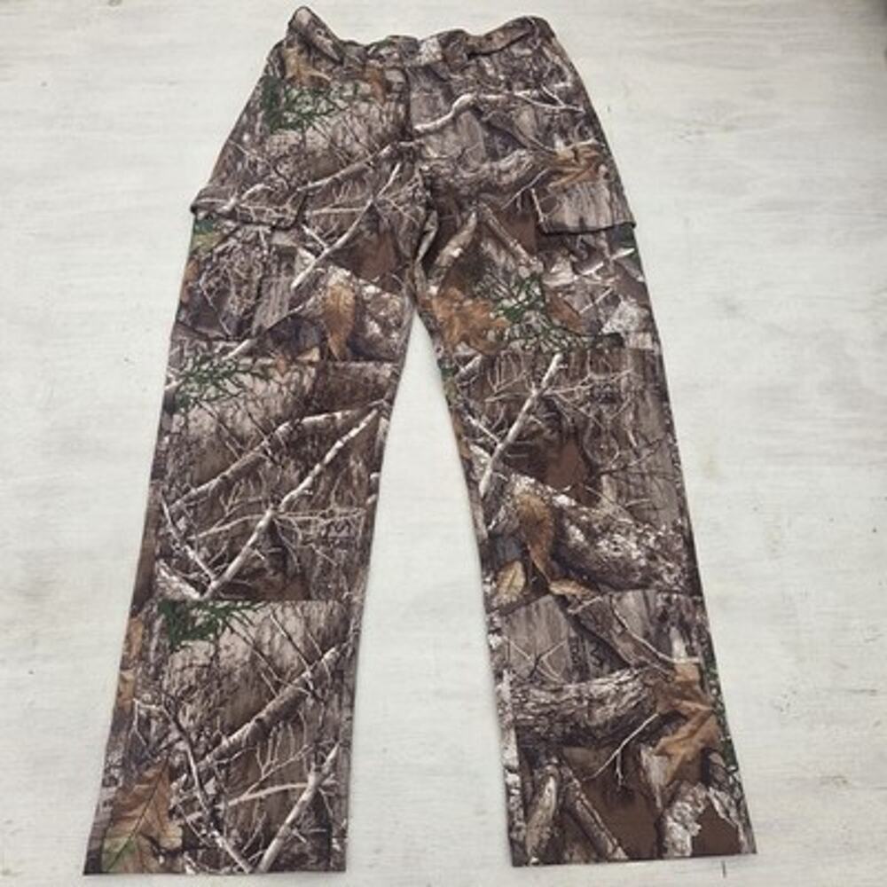 Realtree Edge Camo Cargo Pants Mens Small Stretch Waist Hunting 30x30